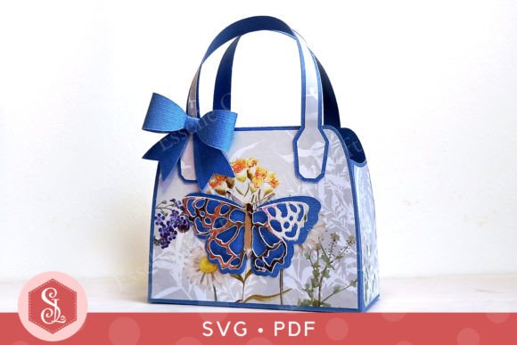 Download Butterfly Favour Bag SVG + PDF Template - Pdf Collection