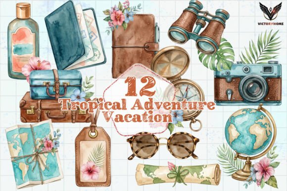 Download Tropical Adventure Vacation PNG - Premium Bundle