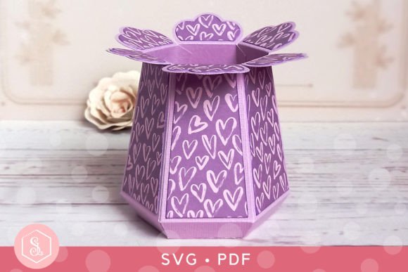 Download Hexagonal Florist Box SVG + PDF Template - Pdf Collection