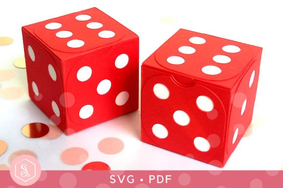 Download Dice Favour Boxes SVG + PDF Template - Pdf Collection