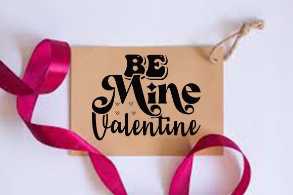 Download Retro Valentine Crafts Design, Be Mine - Valentine crafts Collection