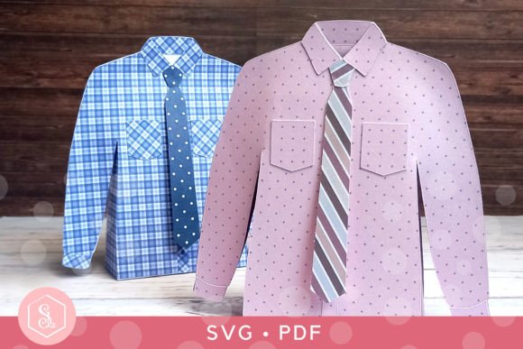 Download Shirt Favour Box SVG + PDF Template - Pdf Collection
