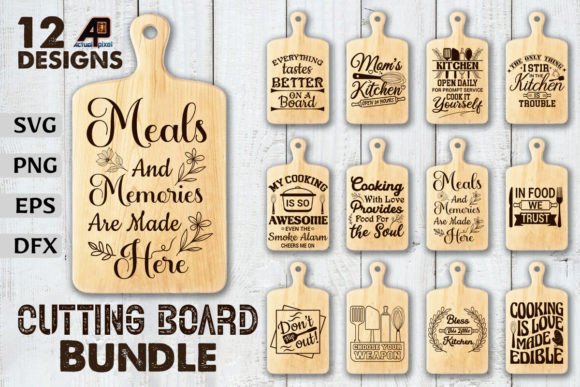 Download Cutting Board Quotes SVG Designs Bundle - Quote Collection