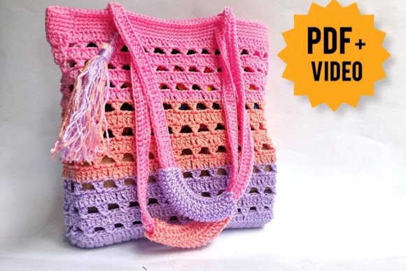 Download Crochet Market Bag Pattern PDF &amp; Video - Pdf Collection